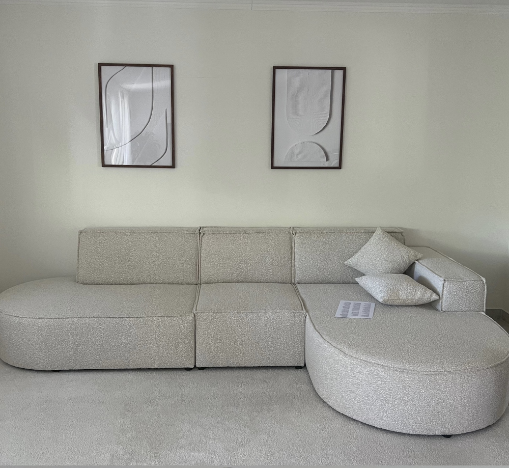 Beige sofa