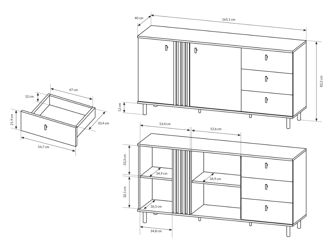 Komoda MADIS 2d3s