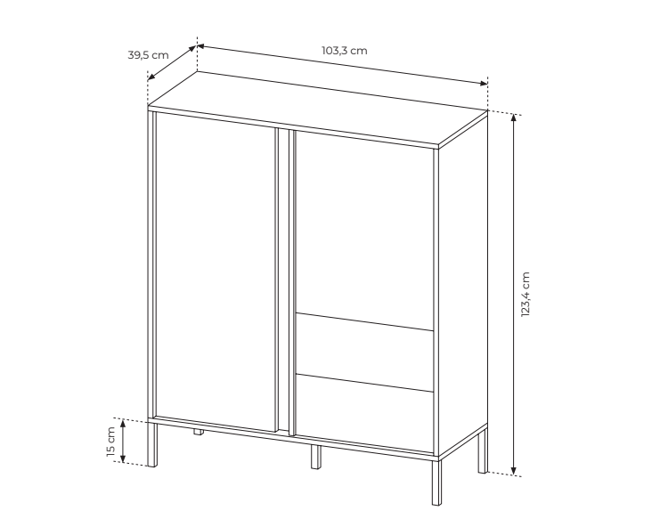 Komoda DAST 2d2s