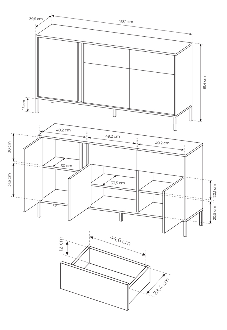 Komoda 3d2s