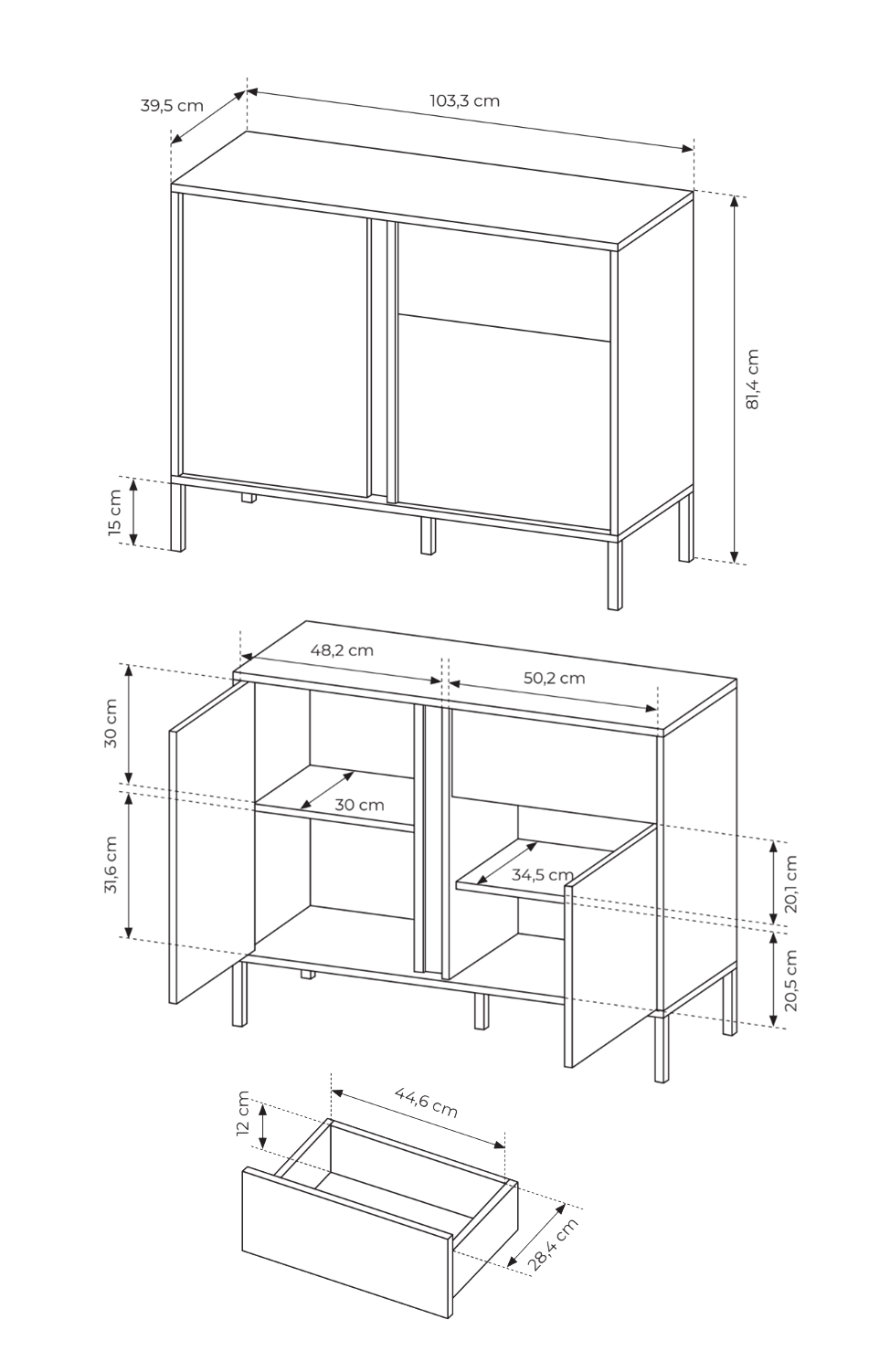 Komoda 103 DAST