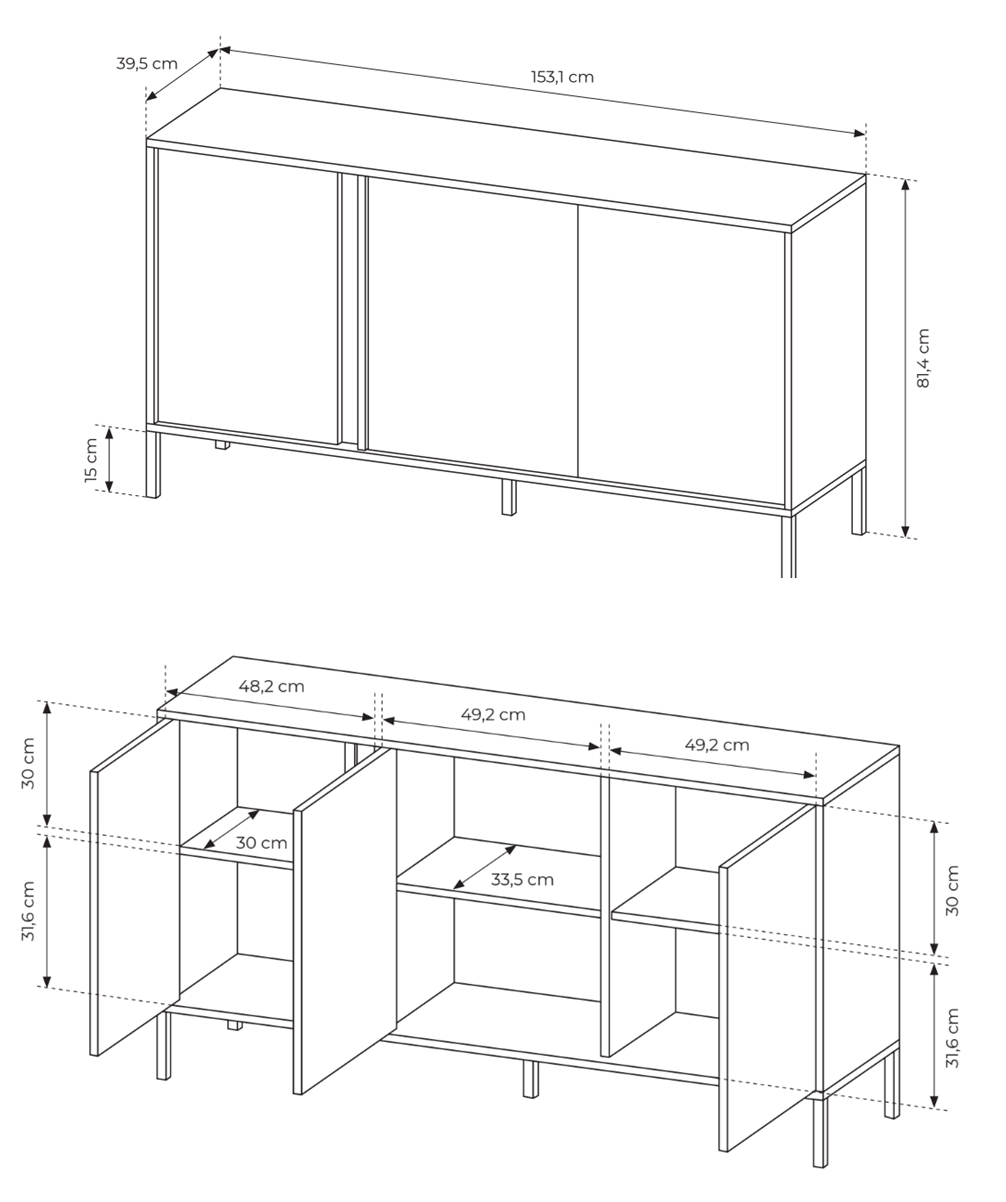 Komoda DAST 153 3D