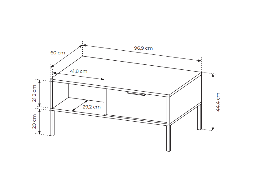 Stolik kawowy Lars