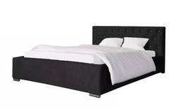Diori  seng med oppbevaring 140x200 svart